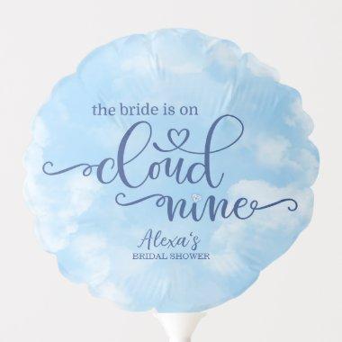 The Bride is on Cloud 9 Balloon