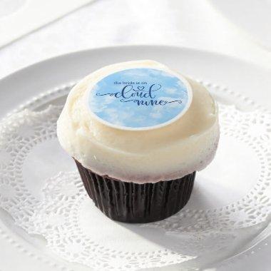 The Bride is on Cloud 9 Edible Frosting Rounds
