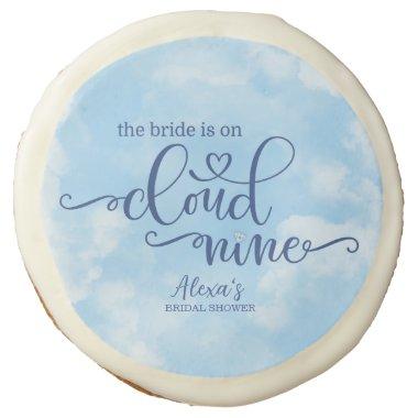 The Bride is on Cloud 9 Sugar Cookie