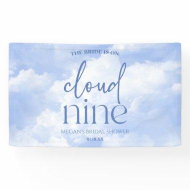 The Bride Is On Cloud Nine Blue  Banner