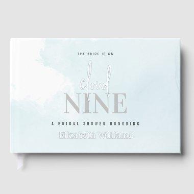 The Bride is On Cloud Nine  Foil Guest Book
