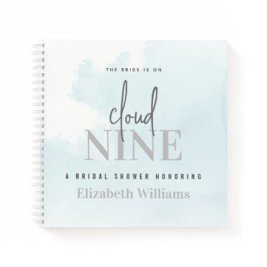 The Bride Is On Cloud Nine Bridal Shower Guestbook Notebook