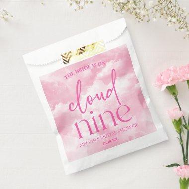 The Bride Is On Cloud Nine Pink  Favor Bag