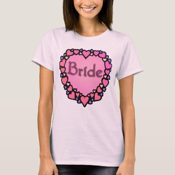 The Bride with Hearts Products T-Shirt