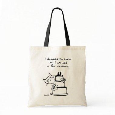 The Cat Crashes the Wedding - Funny Cat Tote