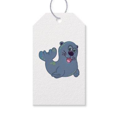 The Fabric Seal At Zazzle Mascot Logo Character Gift Tags