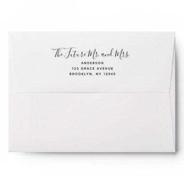 The Future Mr.and Mrs. Modern Wedding Envelope