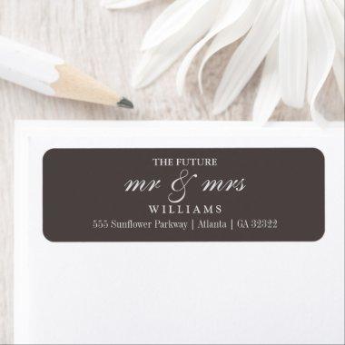 The Future Mr and Mrs Return Address Label