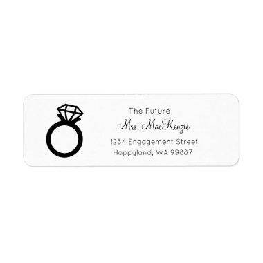 The Future Mrs Address Labels, Engagement Labels