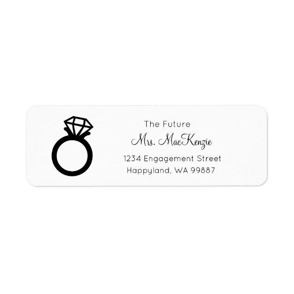 The Future Mrs Address Labels, Engagement Labels