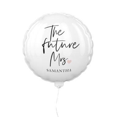 The Future Mrs and Your Name | Modern Beauty Gift Balloon