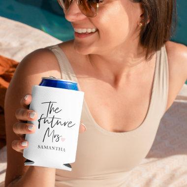 The Future Mrs and Your Name | Modern Beauty Gift Can Cooler