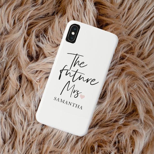 The Future Mrs and Your Name | Modern Beauty Gift iPhone XS Max Case