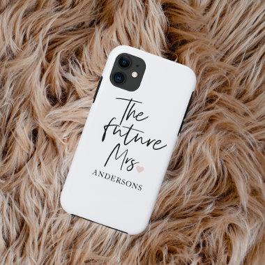 The Future Mrs and Your Name | Modern Beauty Gift iPhone 11 Case