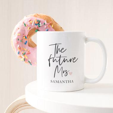 The Future Mrs and Your Name | Modern Beauty Gift Coffee Mug