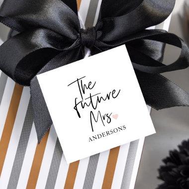 The Future Mrs and Your Name | Modern Beauty Gift Favor Tags