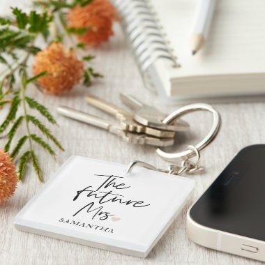 The Future Mrs and Your Name | Modern Beauty Gift Keychain