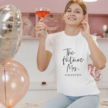 The Future Mrs and Your Name | Modern Beauty Gift T-Shirt