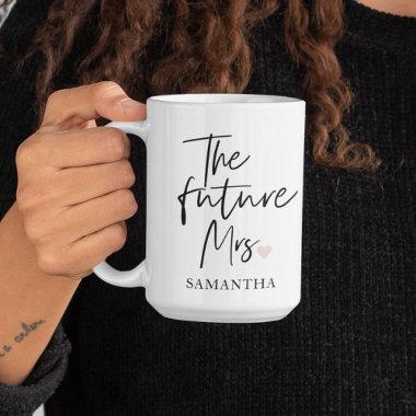 The Future Mrs and Your Name | Modern Beauty Gift Two-Tone Coffee Mug