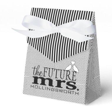 The Future Mrs. Black and White  Favor Boxes
