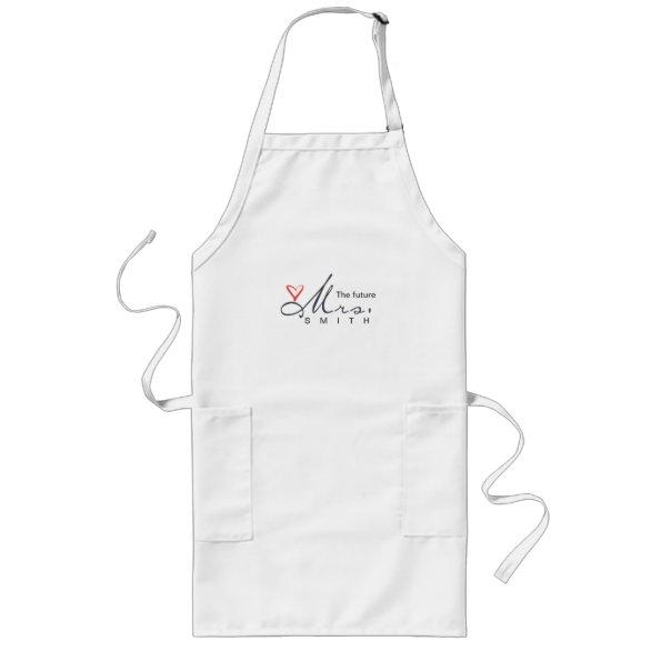 The future Mrs. - customize your own! Long Apron