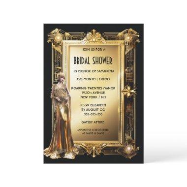The Great Gatsby art deco Flapper bride vintage