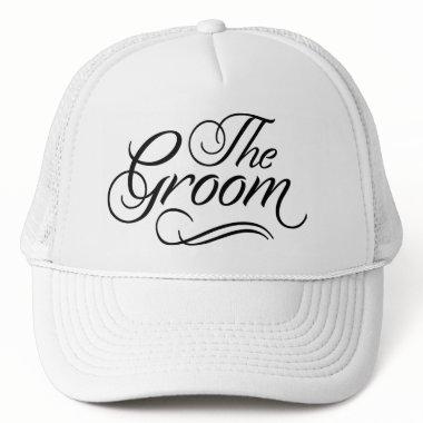 The Groom Baseball Hat White