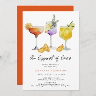 The Happiest Of Hours Bridal Shower Invitations