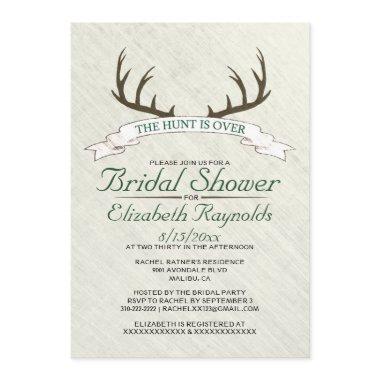 The Hunt is Over Bridal Shower Invitations