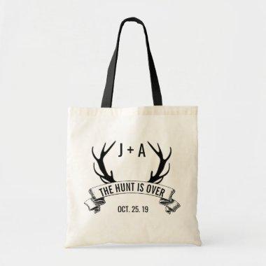 "The Hunt is Over" for Bride Bridesmaids Custom Tote Bag