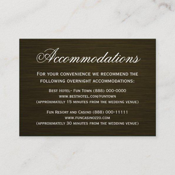 The Hunt is Over Hunting Camo Accommodation Invitations