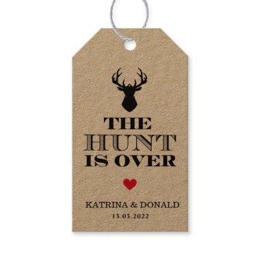 The Hunt is Over Rustic Country Wedding Gift Tags