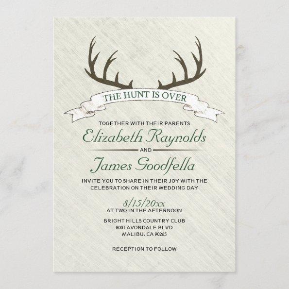 The Hunt is Over Wedding Invitations