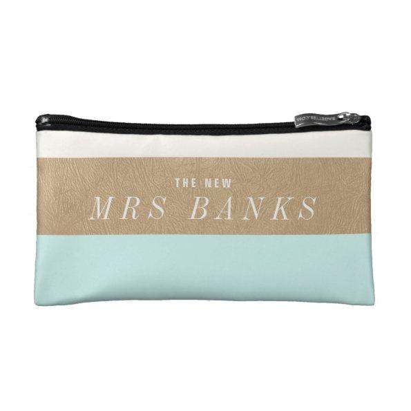The New Mrs. Mint Green Cosmetic Bag