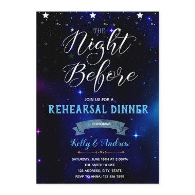 The night before rehearsal dinner theme