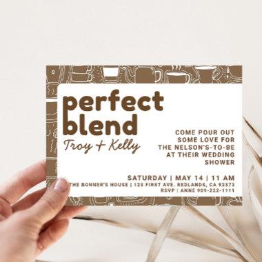 The Perfect Blend Coffee Shower Invitations