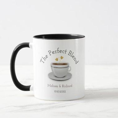 The Perfect Blend Heart Coffee Wedding Favor  Mug