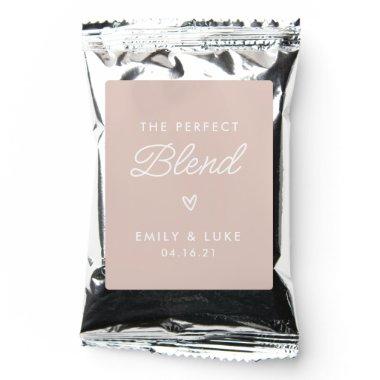 The Perfect Blend Minimalist Coffee Wedding Favor Coffee Drink Mix