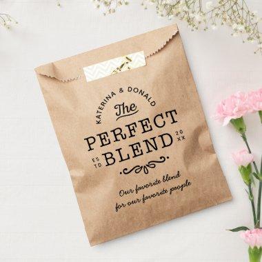 The Perfect Blend Rustic Wedding Favor Bag