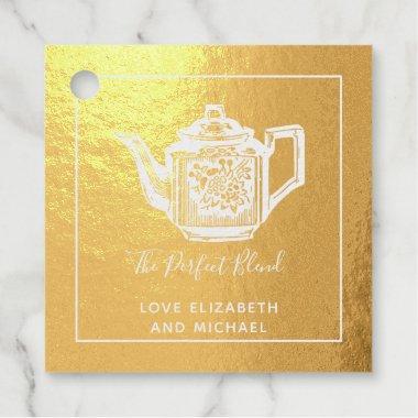 The Perfect Blend Wedding Bridal Shower Thank You Foil Favor Tags
