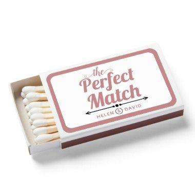 The perfect match dusty rose typography wedding