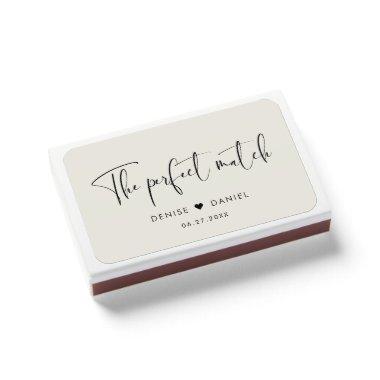 The perfect match Elegant light sage matchbox