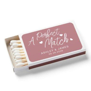 The Perfect Match Names Date Wedding Favor