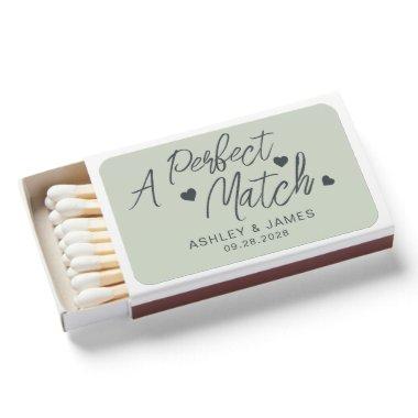 The Perfect Match Names Date Wedding Favor