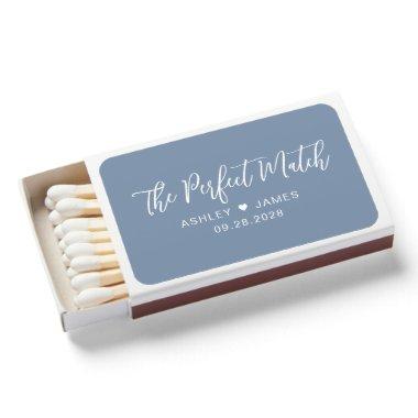 The Perfect Match Names Date Wedding Favor