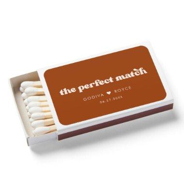 The perfect match retro Burnt Orange matchbox