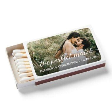The perfect match Simple photo wedding favor