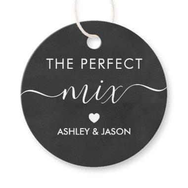 The Perfect Mix Spice or Trail Mix Tag, Chalkboard Favor Tags