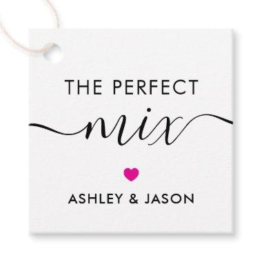 The Perfect Mix Spice or Trail Mix Tag, Fuchsia Favor Tags