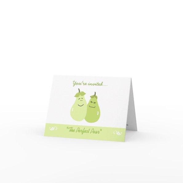 The Perfect Pear Whimsical Anniversary Invitations